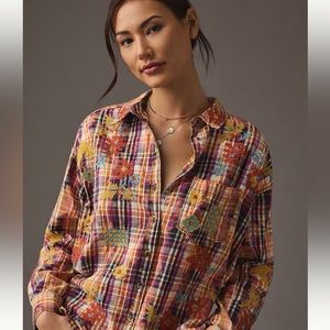NWT -Pilcro Plaid Crafted Buttondown
